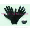 10-gauge black brushed acrylic knit shell latex coated gloves